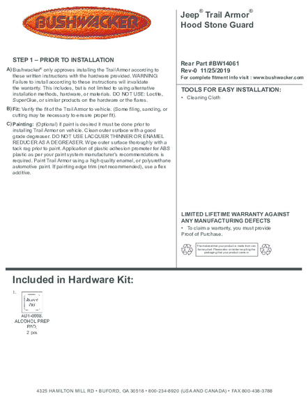 Installation Manual